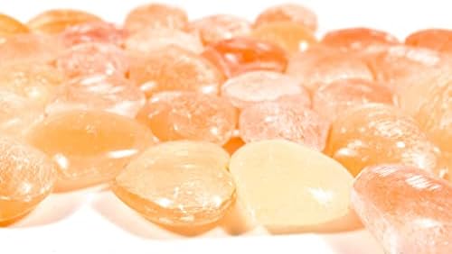 Orange Selenite Heart Gemstone Mineral Specimen