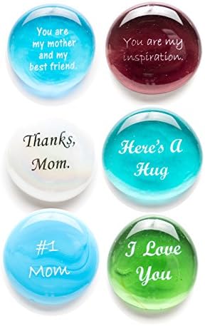 Glass Stones for Mom with Love Messages