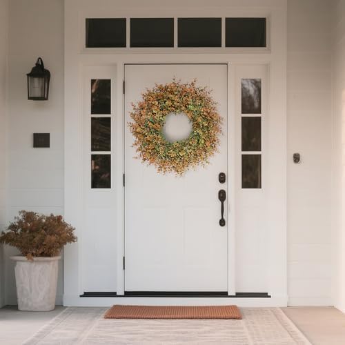 26 Inch Fall Wreath for Front Door Outdoor Decor
