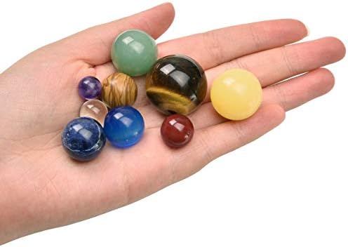 Jovivi 9 Planets Solar System Crystal Ball Decor