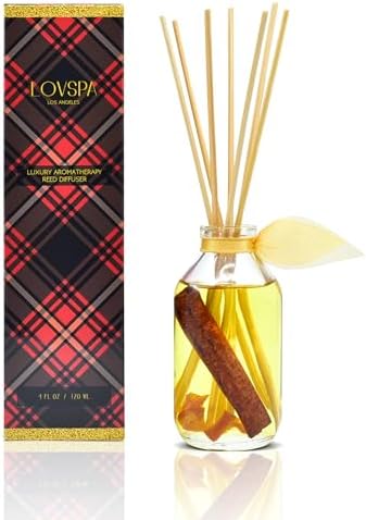 LOVSPA Spiced Cinnamon Orange Reed Diffuser Refill Bundle