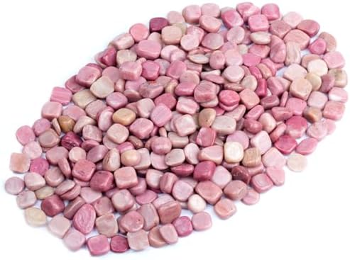 ZenQ 1 Lb Rhodonite Tumbled Stones for Epoxy Resin and Decor