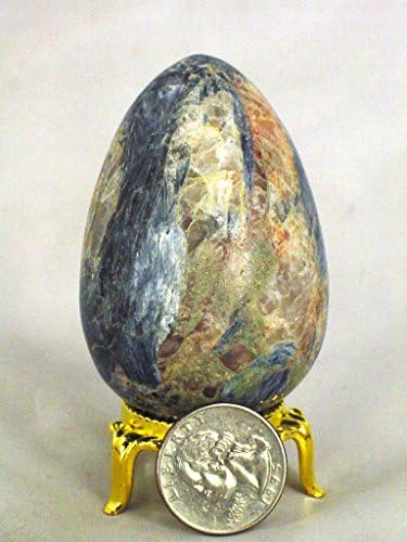 BUTW Kyanite Healing Egg with Stand Reiki Activated