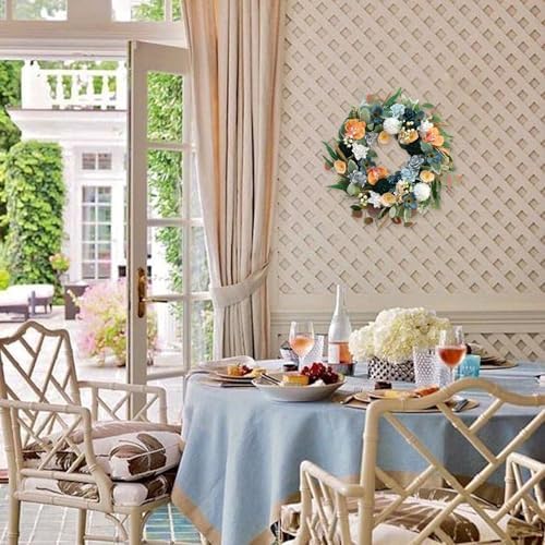 Bibelot 22 Inch Artificial Spring Floral Wreath for Front Door
