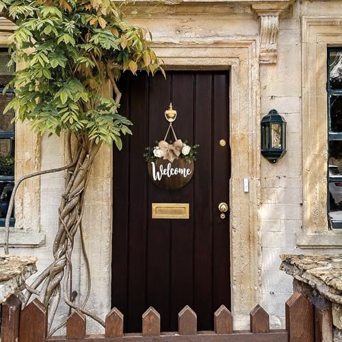 MayAvenue Welcome Wreath Front Door Decor Sign