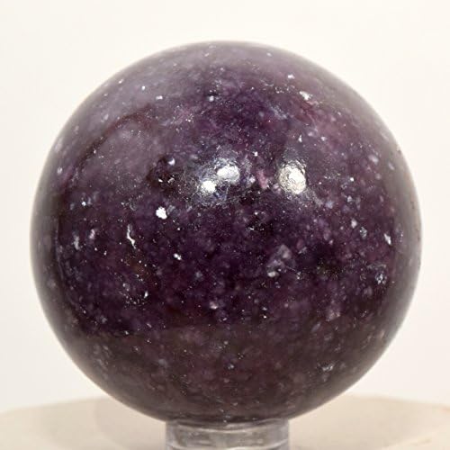HQRP 49mm Purple Lepidolite Sphere with Stand
