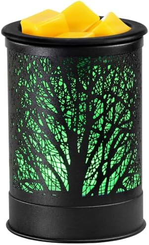 Dialans Scented Wax Melter with LED Light and Silicone Tray