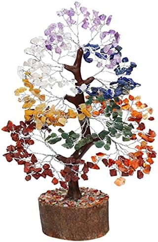 Crocon Seven Chakra Gemstone Tree Feng Shui Figurine