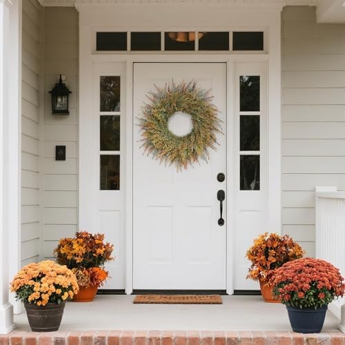 26 Fall Wreath for Front Door and Porch Decor