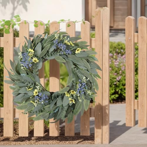 26 Inches Large Eucalyptus Spring Wreath for Front Door