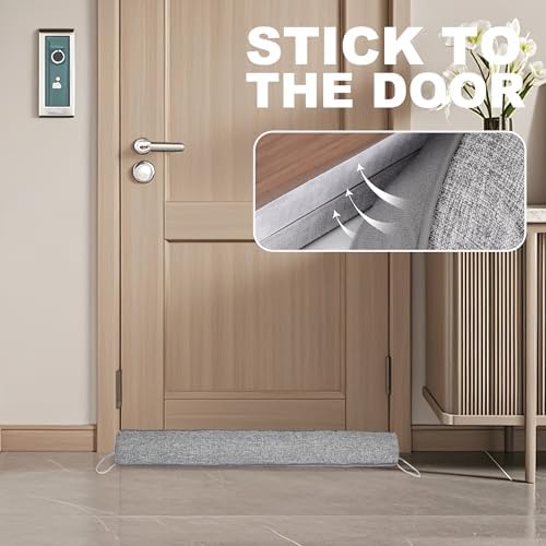 UUYUUY Door Draft Stopper Triangular Stopper for Cold Air Blocker Seal Guard 38 Inch Winter Window Gap Filler