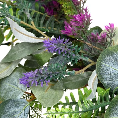Northlight Lavender and Mixed Foliage Artificial Floral Wreath 22 Inch