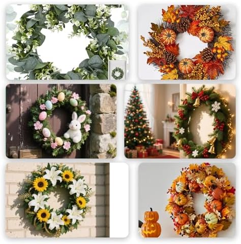 3 Pack 14 Inch Metal Wire Wreath Frames