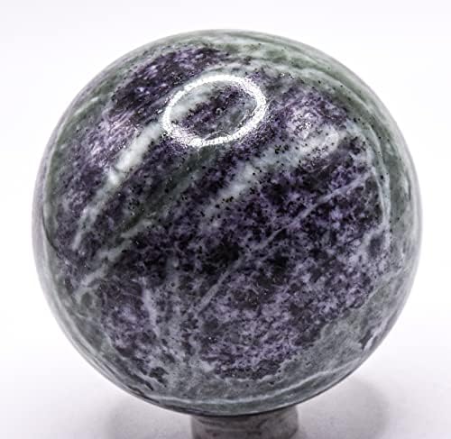 55mm Deep Purple Lilac Kammererite Sphere with Stand