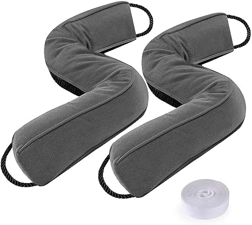Sunolga 2 Pack Door Draft Stopper with Glass Beads and Cotton Black