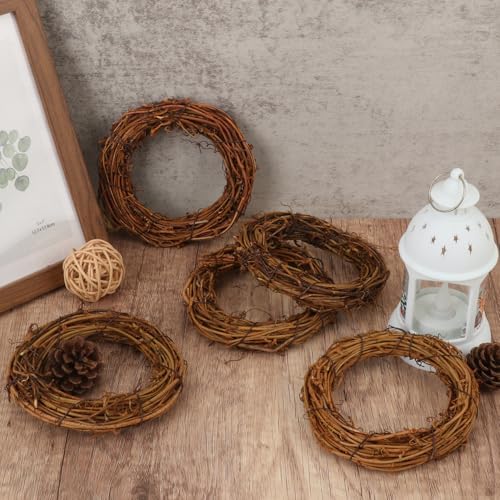 40 PCS Natural Grapevine Wreaths for DIY and Christmas Decor