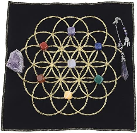 Rockcloud Chakra Crystal Meditation Mat Kit