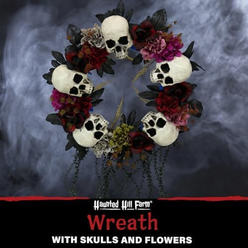 Haunted Hill Farm 24-Inch Halloween Wreath