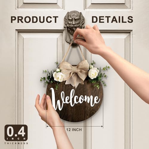 MayAvenue Welcome Wreath Front Door Decor Sign