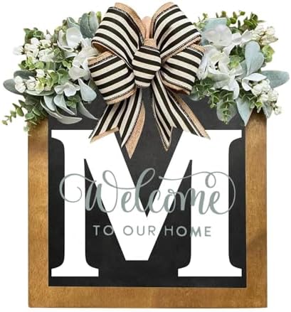 Last Name Year Round Front Door Wreath