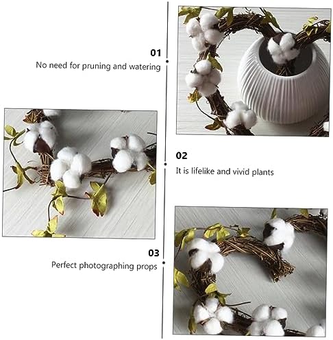 PRETYZOOM Heart-Shaped Cotton Garland for Home Decor