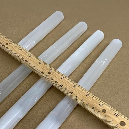 20pcs Selenite Crystal Wands for Meditation and Spiritual Work