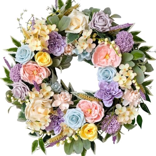 TEMPUS Spring Summer Wreath for Front Door