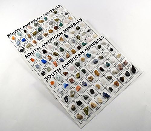 South American Rocks and Minerals Crystal Set of 50pcs
