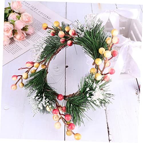 Cabilock Resin Berry Garland Wreath for Front Door