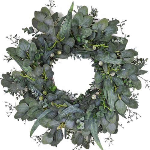 24-26 Inch Eucalyptus Wreath for Front Door