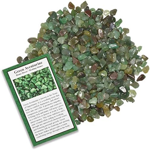 Fantasia 5 Lbs Tumbled Green Aventurine Stones with ID Card