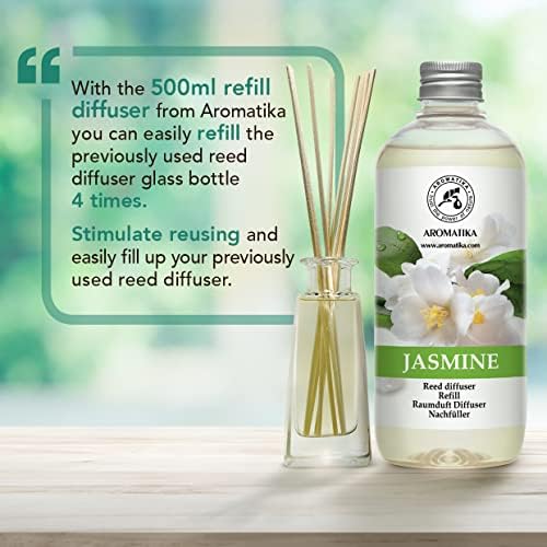Jasmine Essential Oil Reed Diffuser Refill 2x500ml