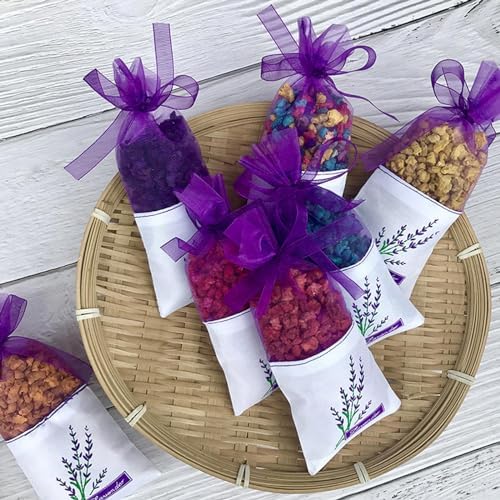 20PCS Lavender Sachets for Wardrobe and Drawer Freshener