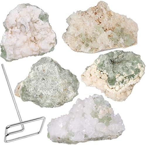 Rockcloud Green Fluorite Stone Figurine with Stand