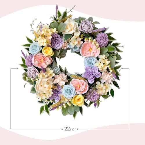 TEMPUS Spring Summer Wreath for Front Door