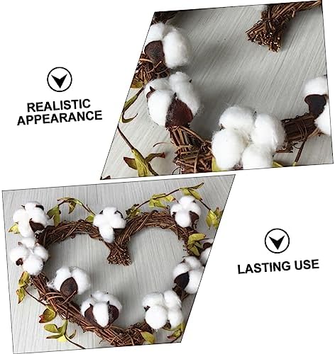PRETYZOOM Heart-Shaped Cotton Garland for Home Decor