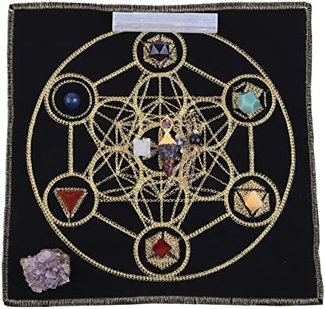 Rockcloud Healing Stone Totem Energy Mat Meditation Kit for Beginners