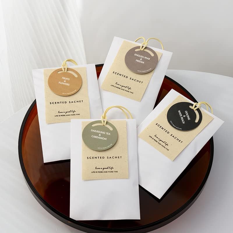 8pcs Scented Sachet in Morandi Colors for Room Car Drawer or Handbag