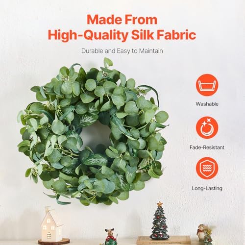 VEVOR 26 Inch Eucalyptus Wreath with Berries