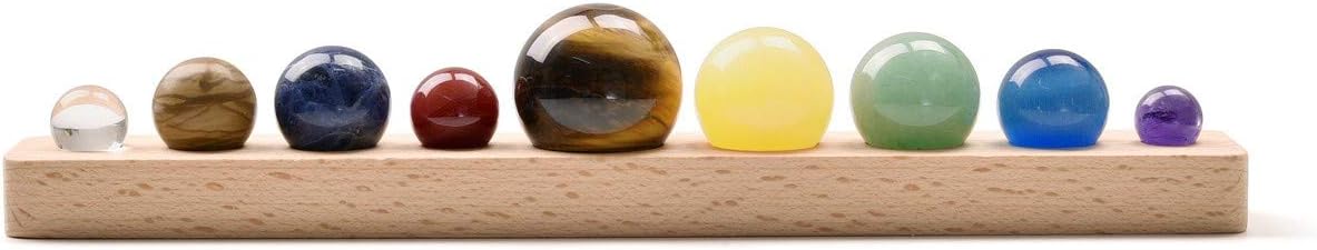 Jovivi 9 Planets Solar System Crystal Ball Decor