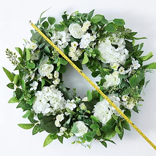 24 Inch Artificial Spring Summer Wreath for Front Door