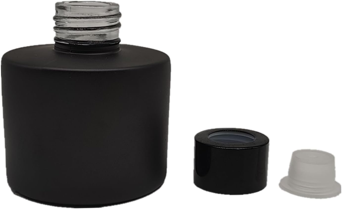 4PCS Matte Black Reed Diffuser Set