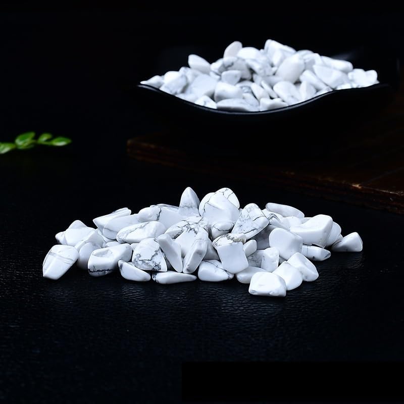 Natural White Turquoise Crystal Gravel 5-7mm for Fountain and Decor