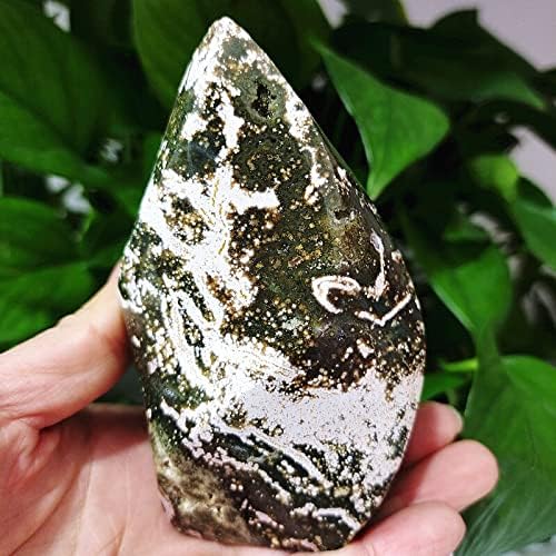 Natural Stones Sea Jade Crystal Flame Agate Mineral Specimen