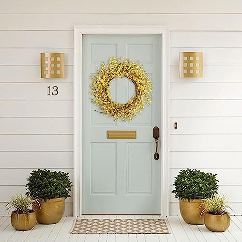 Bibelot 18 Inch Artificial Forsythia Flower Wreath