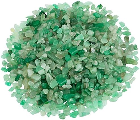 SUNYIK Healing Stones Green Aventurine Rose Quartz Chips