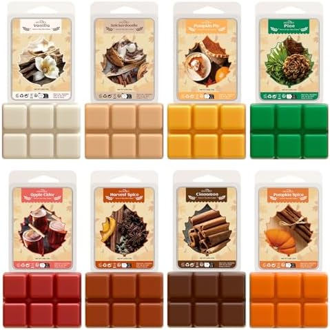 Snowsen Fall Wax Melts 8 Pack Soy Wax Cubes