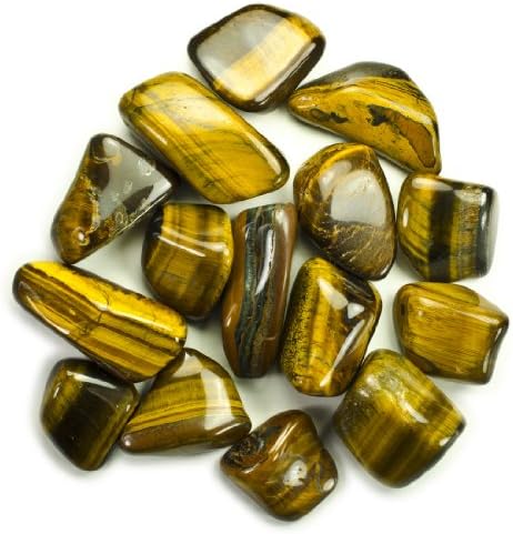 Hypnotic Gems 18 Lbs Bulk Tumbled Gold Tiger Eye Stones