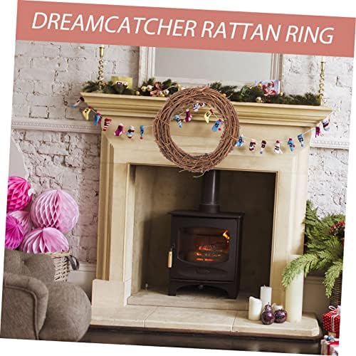IMIKEYA 20pcs Christmas Woven Rattan Door Wreath Decor