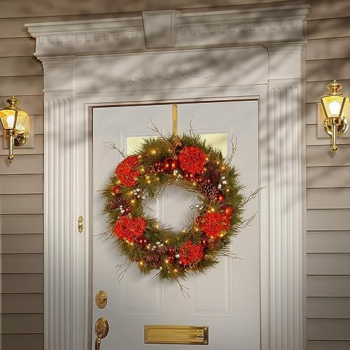 National Tree Company Pre-Lit Artificial Christmas Wreath 24 Inches